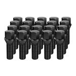 dynofit 12x1.5 Extended Lug Bolts for BMW Z3 Z4 Roadster Z8 3 Series E30 36 46 8series and More Custom Wheels, 20pcs 40mm Shank Conical Seat M12x1.5 Aftermarket Lug Studs for Wheel Spacers