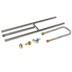 Stanbroil Rectangular Stainless Steel H-Burner for Fireplace or Fire Pit, 24 x 6 Inches