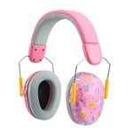 PandaEar Kids Ear Protection Noise Cancelling HeadPhones, NRR 28dB Hearing Protection Earmuffs for Autism, Children, Toddler, Safety Ear Muffs for Sport Games, Concerts, Fireworks -Pink