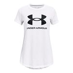 Under Armour Girl's UA G Sportstyle Logo SS, Super Soft Girl's T-Shirt for Training and Fitness, Fast-Drying Sports Top with Logo, Graphic T-Shirt for Girls