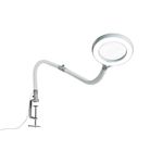 Omega 5 - Premium LED Magnifying Lamp with Interchangeable Glass Lenses, Adjustable Arm, and Dimmer Switch for Professionals in Health & Beauty, Model Making, and Low Vision Applications