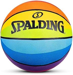 Spalding Rainbow Outdoor Basketball, Size 6