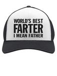 Dad Hat Gifts for Papa Grandpa Dads Fathers Day Funny Mens Trucker Mesh Cap One Size Black/White