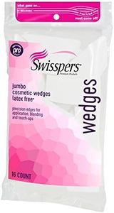 Swisspers Premium Pro Cosmetic Wedges, Latex-Free Makeup Wedge, Jumbo Size, 16 Count Bag