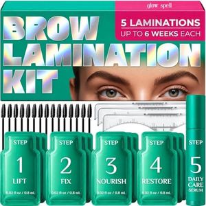 PRO Brow Lamination Kit – Eyebrow Lamination Kit with 5-Step Lifting System, Styling Brushes, Brow Rulers & Nourishing Serum – At Home Eye Brow Lamination Kit for Fuller, Defined Brows
