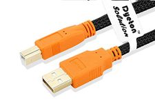 Dyeton USB A to B Cable Gold Series 5 Meters High Speed Scanner Printer Cable