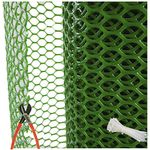 SAI PRASEEDA PVC Nylon Garden Fencing Net/Mesh (5feet/30feet) UV Stabilized Heavy 800GSM Anti Bird Net Green Color 6 Months Guarantee with Free 1 Cutter,100 PVC Tags Model NO:40