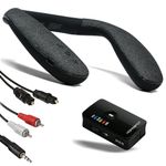 HomeSpot Wireless Neckband Speaker with Bluetooth Transmitter Set for TV and Low Latency Gaming Boomerang