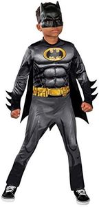 Rubie's Kid's Batman: Deluxe Costume, Black/Yellow, 3-5 Years