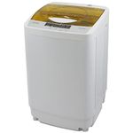 Panda Small Portable Washing Machine, 1.34 Cu.ft, 10 Wash Programs, 2 built in rollers/casters, Compact Top Load Clothes Washer, 10 LBS Capacity