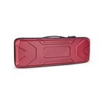 Crossrock 4/4 Full Size Violin - ABS Hard Shell Case, Interior Compartment, with Zippered & Coded Lock, Red (CRA420VFRD)