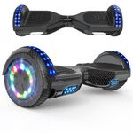 RCB Hoverboards for Kids and Adults 6.5 inch, Hoverboards with Bluetooth - Speaker - Colorful LED Lights, Hover Board Gift for Kids and Teenager