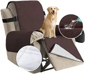 H.VERSAILTEX 100% Waterproof Recliner Chair Cover Non Slip Recliner Covers for Large Recliner Washable Recliner Chair Slipcovers Furniture Protector for Kids, Pets((Oversized Recliner, Brown)