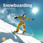 2025 Snowboarding Monthly Wall Calendar by Bright Day, 12 x 12 Inch Alpine Action Sports