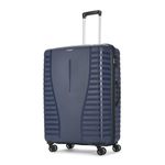 Aristocrat Airpro Check-in 75 Cm(Large) 8 Wheels Trolley Bags for Travel Hard Case Luggage, Lightweight Bag with Combination Lock & Robust Trolley with 7 Years Warranty (Blue)