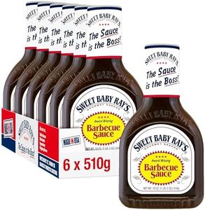 Sweet Baby Rays Original BBQ Sauce, Pack of 6 x18oz bottles, Sweet and Tangy Barbeque sauce, Perfect for Burgers, Ribs and Chicken – 510g Bottle