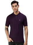 ONN Men's Solid Regular Fit Polo NC432_PL_1PC_Purple_L