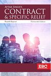 Avtar Singh's Law of Contract & Specific Relief by Rajesh Kapoor latest 2022 13th edition