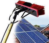 Cleaning Photovoltaic and Solar Panels,Window Clean, Glass Wall Cleaning, 3-12m Washing Set Equipment Extension Pole Cleaning for Trucks Windows / 10m Rod / 50cm Brush Head Roof Cleaning Tools