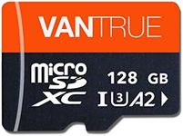 Vantrue 128GB U3 microSDXC UHS-I 4K UHD Video Monitoring Memory Card with Adapter for Dash Cams, Smartphone, Tablet, Action Camera, Other Surveillance & Security Cams (Vantrue 128gb microSD card)