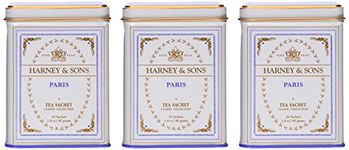 Harney and Sons Classic Tea Sachet in Tin, Paris, 20 Count (Pack of 3)