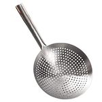 Bridge2shopping Stainless Steel Stir Fry Skimmer, Mandarin Strainer for Commercial Purpose 10 INCH Diameter