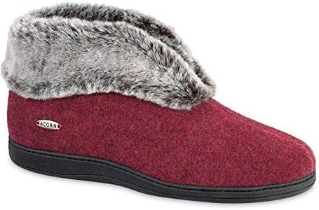 Acorn Women's Faux Chinchilla Bootie II, Crackleberry, Large