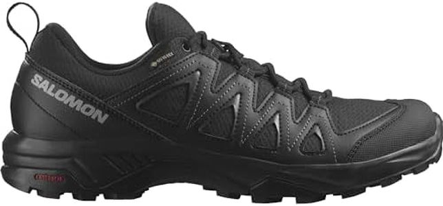 Salomon Men's X Braze GTX Trail Running and Hiking Shoe, Black/Black/Phantom, 10 US