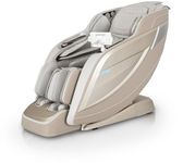 Osaki Titan 8500 Max 4D Massage Chair, Full Body Dual Rail SL Track Recliner, 3-Stage Zero Gravity, Voice Control, 32 Air Cell Compression, Lumbar & Foot Heating, Calf Kneading (Taupe)