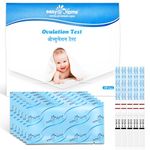 Easy@Home Ovulation Test Strips For Women, 10 Pack Fertility Tests, Ovulation Predictor Kit, Powered by Premom Ovulation Predictor iOS and Android App