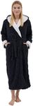 Dowesrobe Women's fluffy hooded plu