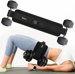 Bosaen Hip Thrust Belt, Hip Thrust Belt for Dumbbells Heavy, Booty Belt with 6.5mm Thick Non-slip Padding & Stronger Load-Bearing, Hip Thrust Band for Gym or Home Workouts, Dumbbells, Kettlebells, Plates