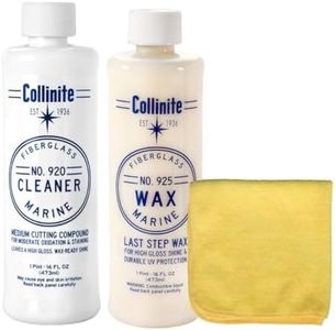 Collinite No. 920 Fiberglass Marine Cleaner & No. 925 Fiberglass Marine Wax Plus Towel Combo