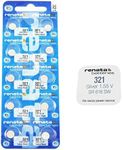 10 x Renata 321 Swiss Made Watch Batteries (10)
