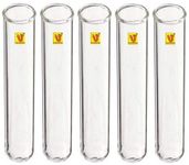 Lab Junction Colorimeter Test Tubes,Test Tubes Set of 5 No.'s for Photo Colorimeter 3.5 ml with Stand (Round Bottom)