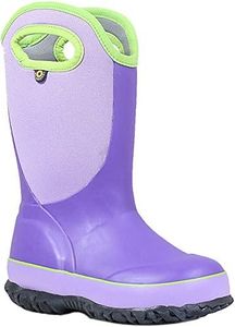 BOGS Unisex Slushie Snow Boot, Solid Purple/Multi, 1 Medium US Little Kid