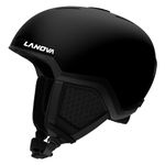 LANOVAGEAR Ski Helmet-Snowboard Helmet for Men,Women,Youth,Snow Helmet with Adjustable Vent,Winter Sports Helmet for Snowboarding,Skiing,Snowmobile Windproof (black, M)