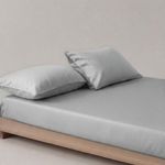 Mush 100% Bamboo King Size Bedsheet with 2 Pillow Covers | 100x108 in | 300 TC Bedsheet for Double Bed King Size | Ultra Soft, Natural Breathable & Cooling Double Bed Luxury Sheets | Silver Grey