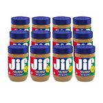 Jif Extra Crunchy Peanut Butter, 16 Ounces (Pack of 12)