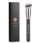 TEOYALL Angled Kabuki Foundation Brush, Dense Synthetic Contour Brush for Bronzer Liquid Foundation Cream Powder Blending Buffing Stippling Brush (170)