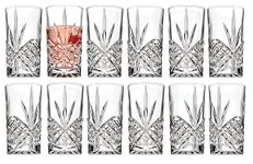 Godinger Dublin Crystal Highball Glasses, Set of 12