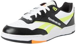 Reebok Unisex BB 4000 II Sneaker, Black/Solar Acid Yellow/FTWR White, 8.5 UK