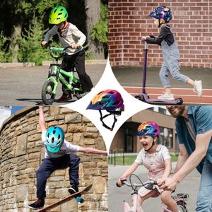 OnBros Kids Bike Helmet with Visor – Adjustable for Ages 5-14, Boys & Girls