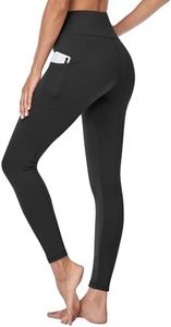 Gayhay Leggings with Pockets for Women - High Waisted Tummy Control Soft Compression Yoga Pants for Workout Running