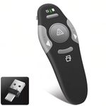 KUIYN Presentation Clicker Remote, Type C&USB Wireless Presenter, PowerPoint Clicker, Slide Advancer Control for Mac︱ Windows︱ Laptop, Support PPT︱Keynote︱Google Slides