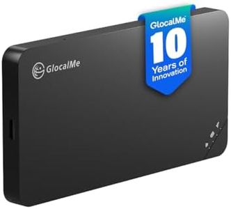 GlocalMe U3 4G mobile WiFi router, International hotspot available in over 200 countries, no SIM card required, no roaming fees, MiFi with 1GB global Data (Black)