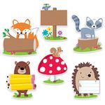 Creative Teaching Press Woodland Friends 10" Jumbo Designer Cut-Outs (7048)