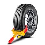 Flexzion Trailer Wheel Lock Anti Theft Wheel Clamp Lock - Heavy Duty Adjustable Tire Boot Lock for Trailer with Keys, Red & Yellow Universal Wheel Clamp for Cars, Golf Carts, Boats, Scooters