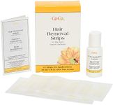 GiGi Hair Removal Strips | For the Face | Pre-Waxed with GiGi All-Purpose Honee Formula, 12 Strips