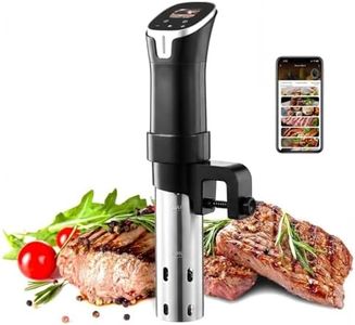 Sous Vide Precision Cooker 1100W, WiFi Immersion Circulator with Touch Control, Color LCD Display, Built in Recipes, Stainless Steel Sous Vide Cooker for 6–12L Containers